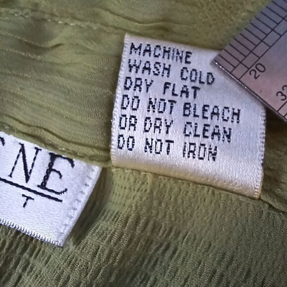 SELENE SPORT 90's Three Piece Dressy Pant Set Pockets Long Sleeve Green Size 24 - Picture 10 of 12